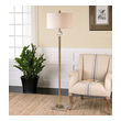 outdoor lighting stores Uttermost Brass Floor Lamps Tapered Metal Base Finished In A Plated Brush Brass Accented With Crystal Details.