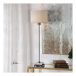 mini led lights Uttermost Brass Table Lamp This Simple, Contemporary Table Lamp Features Clean Lines And A Versatile Style. The Iron Base Is Finished In A Plated Antique Brass, Displayed On A Thick Crystal Block And A Cast Iron Foot.