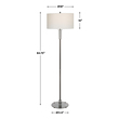 light for room ceiling Uttermost Steel Floor Lamp This Steel Floor Lamp Features Clean, Simple Detailing With A Polished Nickel Base And Unique Foot, Adorned With Thick Crystal Accents.