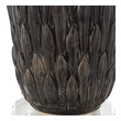 small outdoor chandelier Uttermost Textured Table Lamp This Ceramic Table Lamp Features A Deep Mushroom Gray Glaze Over Carved Details, Accented With Polished Nickel Plated Details And An Elegant Crystal Foot.