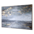 wall hanging for entrance Uttermost Abstract Landscape Art Gold Gallery Frame, Horizontal Only, Grays, White, Blue, Green Highlights, Some Browns With Gold Leaf Highlights