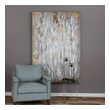 wall art pictures Uttermost Abstract Art Hand Painted Canvas Stretched Over Wooden Frame.  Gold Leaf Finish On Floating Frame