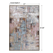 wall painting wall painting Uttermost Abstract Art Hand Painted, Gold Leaf Gallery Frame, Heavily Textured, Lavender, Mauve, Dark Gray, Pale Yellow, Blue, Peach, Powder Teal Blue, Brown, White, Mustard, Berry, Abstract, Feminine, Colorful