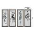 canvas photo wall ideas Uttermost Fashion Sketches main Frame Has A Champagne Silver Finish Accented By An Inner Lip That Has A Distressed Black Finish With A Gray Wash.  Prints Are Under Glass.