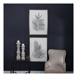 modern artwork for living room Uttermost Tree / Floral Art Aged Black And Gray Ribbed Frame With Silver Champagne Inner Frame.  Off White Background. Print Is Under Glass.