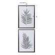 modern artwork for living room Uttermost Tree / Floral Art Aged Black And Gray Ribbed Frame With Silver Champagne Inner Frame.  Off White Background. Print Is Under Glass.