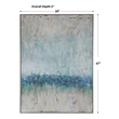 hallway artwork Uttermost Abstract Art Thin Silver Gallery Frame. With Colors Of Creams, Light Browns, Sea Foam, Greens, Various Shades Of Blue And Gray. Heavily Textured.