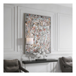 photo hanging ideas Uttermost Abstract Art Graphic Abstract With Dark Gray, White, Red, Aqua, Orange, Yellow, Black, Green, Splatter Style, Silver Leaf Gallery Frame, Hand Painting