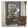 couple wall art for bedroom Uttermost Floral Art Frame Is Black Satin Finish Around A Hand Painted Canvas Over Stretchers. Painting Is Accented With Gold Leaf.