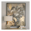 couple wall art for bedroom Uttermost Floral Art Frame Is Black Satin Finish Around A Hand Painted Canvas Over Stretchers. Painting Is Accented With Gold Leaf.