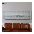 art for your home Uttermost Abstract Art Hand Painted Canvas Stretched Over Frame With Silver Leaf Gallery Frame Surround.
