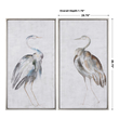 circle wall decor Uttermost Bird Art Hand Painted Canvas Over Wooden Stretchers With Champagne Silver Frame.