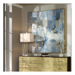 wall frieze art Uttermost Modern Art Hand Painted Canvas Over Wooden Stretchers With A Thin Gold Gallery Frame Surround. Gold Accents