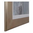 wall embellishments Uttermost Floral Prints Gold Leaf Frame, Ivory Linen Liner With Sloped Edge Towards Artwork. Colors Of Gold, Creams, Gold Leaf, Grayish Green, Brown, And Taupe. Print Is Under Glass.