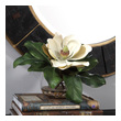 artificial flowers with pot for decoration Uttermost Artificial Flowers / Centerpiece A Southern Staple, This Large Magnolia Blossom Is Placed In An Asymmetrical, Clear Glass Vase With Faux Water And Natural Stones.