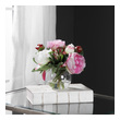 orchids arrangements centerpieces Uttermost Artificial Flowers / Centerpiece A Sweet Mix Of Lush Pink And Cream Peony Cuttings Placed In A Round, Clear Glass Vase With Faux Water.