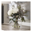 contemporary vases Uttermost Artificial Flowers / Centerpiece Vases-Urns-Trays-Finials Modern Floral Bouquet Features A Unique Mix Of Berries, Greenery, Seed Pods, Succulents And Cream Roses In A Clear Glass Bud Vase With Faux Water.