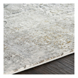 5 by 8 Uttermost 5 X 7.5 Rug White, Gray, Charcoal, Saffron