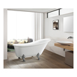 wet room bathtub Vanity Art White