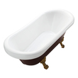 resin free standing tub Vanity Art Burgundy