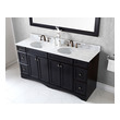 50 double sink vanity Virtu Bathroom Vanity Set Dark Transitional