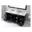 60 inch vanities with one sink Virtu Bathroom Vanity Set Dark Transitional