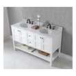 double sink cabinet size Virtu Bathroom Vanity Set Light Transitional