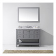 lowes bathroom vanity and sink Virtu Bathroom Vanity Set Medium Transitional