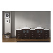 bathroom vanity with quartz top Virtu Bathroom Vanity Set Dark Modern