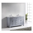 one sink long vanity Virtu Bathroom Vanity Set Medium Transitional