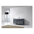 30 inch white vanity with black hardware Virtu Bathroom Vanity Set Medium Modern