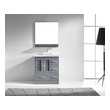 black and white vanity Virtu Bathroom Vanity Set Medium Modern