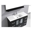 bathroom vanity unit with sink and toilet Virtu Bathroom Vanity Set Dark Modern