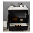 cabinet for under bathroom sink Volpa Black Modern