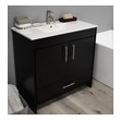 bathroom cabinet clearance Volpa Black Modern
