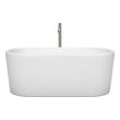 tub shower ideas Wyndham Freestanding Bathtub White
