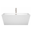 clawfoot tub ideas Wyndham Freestanding Bathtub White