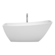 resin freestanding bathtub Wyndham Freestanding Bathtub White