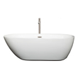 new tub installation Wyndham Freestanding Bathtub White