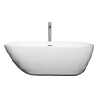 bath tub 60 Wyndham Freestanding Bathtub White