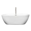 shower tub and surround Wyndham Freestanding Bathtub Soaking Bath Tubs White