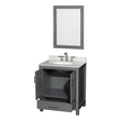 40 bathroom vanity with top and sink Wyndham Vanity Set Dark Gray Modern