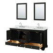double bathroom sink Wyndham Vanity Set Espresso Modern