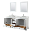 latest bathroom vanity designs Wyndham Vanity Set White Modern