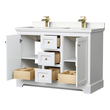 vanity and storage cabinet set Wyndham Vanity Set White Modern