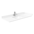 60 inch single sink bathroom vanity with top Wyndham Vanity Set White Modern