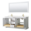 40 inch vanity with sink Wyndham Vanity Set White Modern