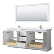 single sink bathroom vanity 30 inch Wyndham Vanity Set White Modern