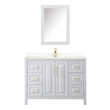 cost to replace bathroom vanity top Wyndham Vanity Set White Modern