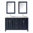 black sink cabinet Wyndham Vanity Set Dark Blue Modern